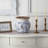 Tuscan Ceramic Blue Scroll Urn Vase-1460906425