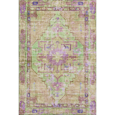 Premium Machine Washable Lubbers AMF1730 Global Rug