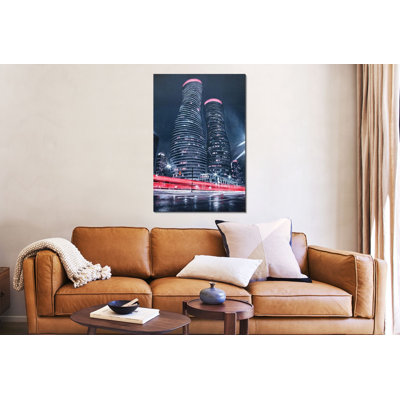 Towers Night View 50% Hand-Painting