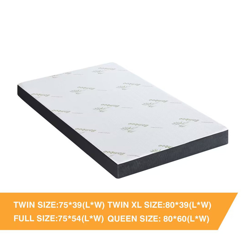 Matelas en mousse viscoélastique gélifiée mi-ferme avec imperméable, Double, 5"