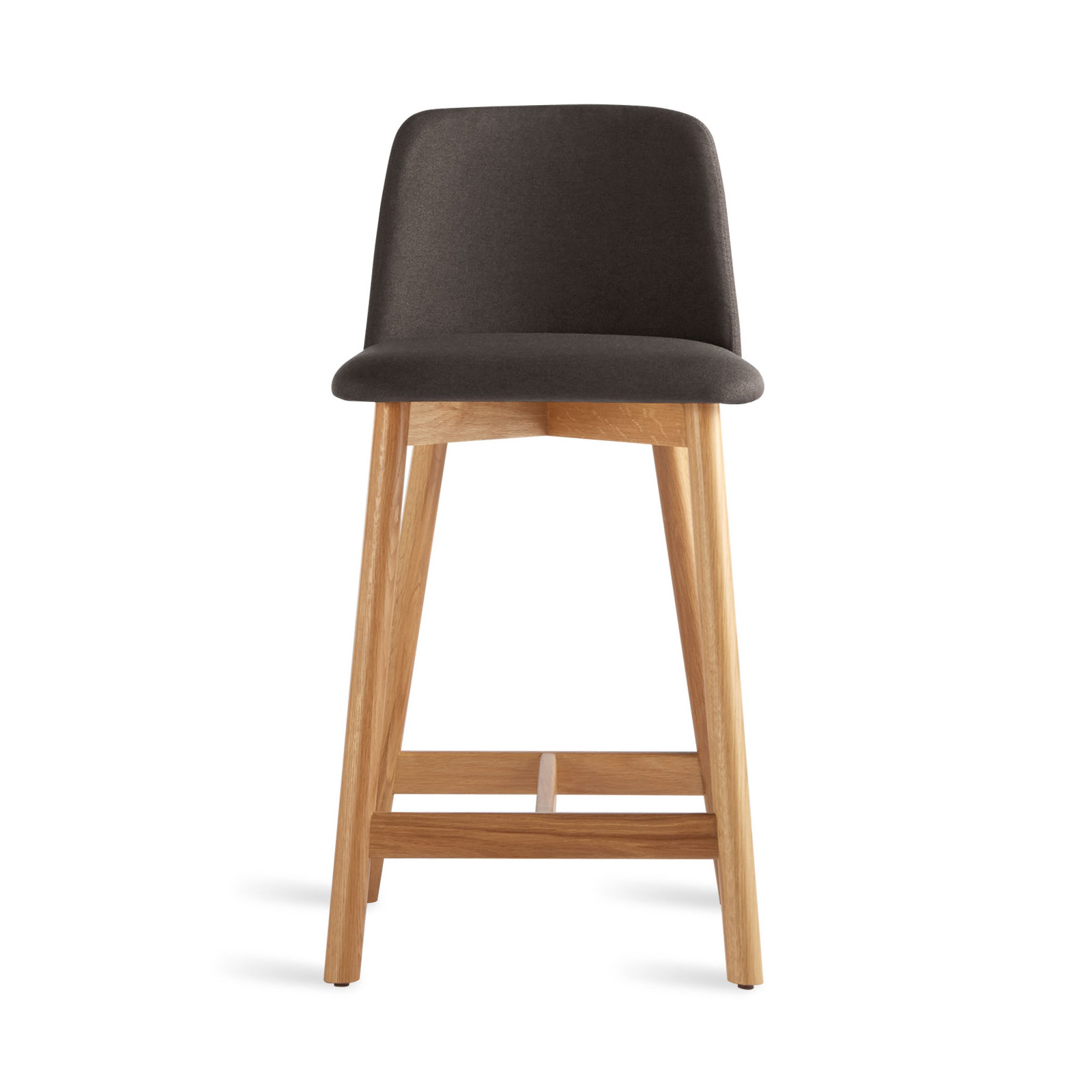 100% Polyester-Gunmetal, White Oak, Counter Stool (25.1" Seat Height)