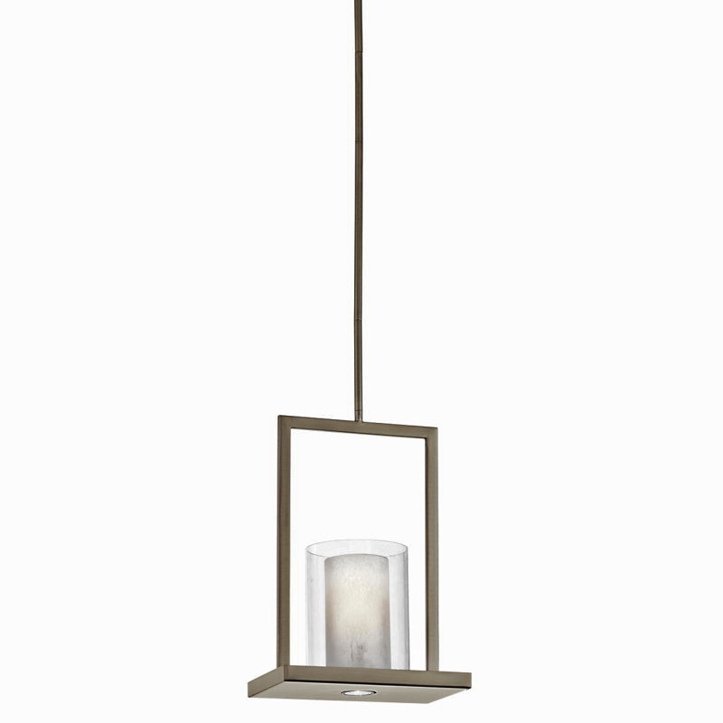 Serin 2-Light Modern Pendant, 18" H x 7.75" W x 12" D, Classic Pewter