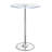 Abelia Round Glass Top Metal Base Dining Table
