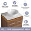 Meuble-lavabo double 58,93 po avec comptoir