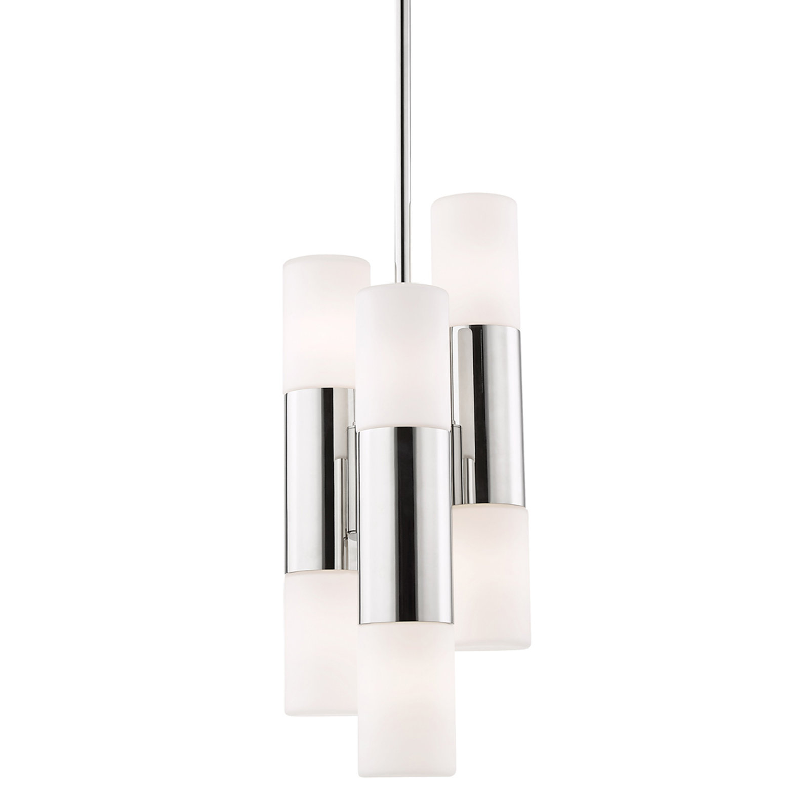 Otto 6 - Light Cylinder Chandelier, Polished Nickel