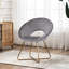 Fauteuil d'appoint contemporain en velours avec dossier ouvert Crivello-1724732257