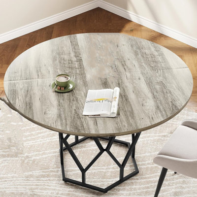 Table de salle à manger ronde pour 4 à 6 personnes