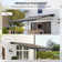 Outsunny Polyester Cover Retractable Patio Awning