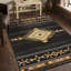 Tapis 100% artisanal Tribe Gcyls4001, noir, 2,58 pi x 7,25 pi, en polypropylène, teinté, pour tapis d'étagère à linge