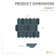 Omni™ 10" x 12" Porcelain Honeycomb Mosaic Tile