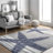 Thomas Paul Starfish and Striped Gray Rug-24782373