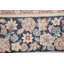 Tapis décoratif en laine de conception unique noué à la main des années 1960 en laine de conception unique 7 pi 10 po x 10 pi 7 po Deiren/bleu marine/beige
