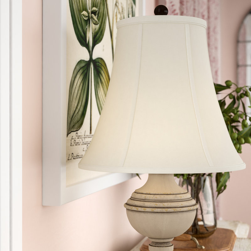 Royal Designs, Inc. BSO-704-14WH, abat-jour de base véritable cloche, 7 x 14 x 11,5, blanc, Blanc