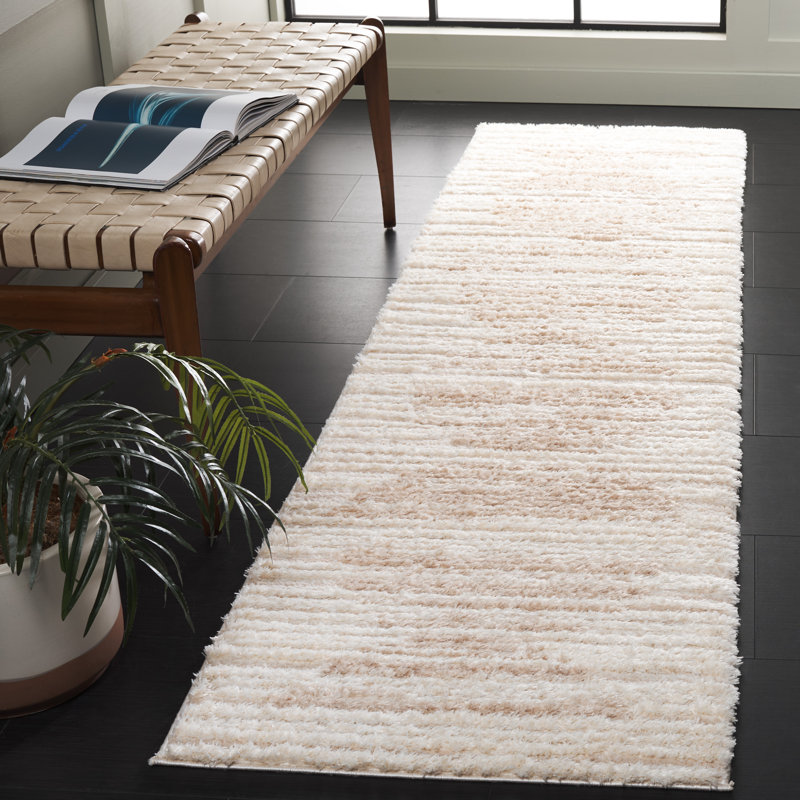 Leony Shag 900 Performance Geometric Rug, Runner 2'3" x 8'