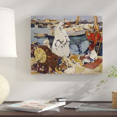 The Port of Algiers Print on Canvas