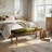 53'' W End Of Bed Bench Upholstered With Wooden Legs For Bedroom, Olive Green Velvet Cushion Seat-981434718