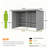 Garden Storage Shed Metal Outdoor Storage Shed, Tool House With Double Lockable Doors-123951001