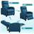 Modern Fabric Recliner Chair With Pocket Spring Support - Adjustable Push Back Reclining Sofa For Living Room, Bedroom Or Home Theater - Soft Upholstered Single Recliner With Comfortable Footrest-1282870095-1282870096