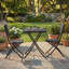 Latshaw Capri 2 Seater Rattan Bistro Set, Black, UKFR Certified-950486642-950486645