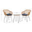 Fuze Wicker 2 - Person Patio Conversation Sets with Cushions-295692633