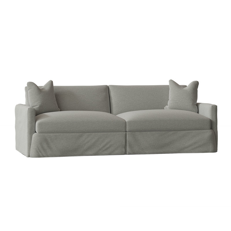 Hartig 94'' Slipcovered Sofa, Vault Spa Performance