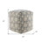 Zaiden Square Floral Pouf Ottoman