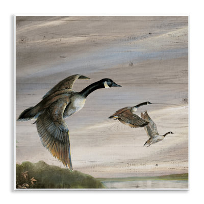 Flying Geese over Rustic Wall Plaque, design by Ruane Manning