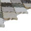 Blanc Et Beige 2” Blanc Et Beige Baroque Mosaic Stone Wall Tile