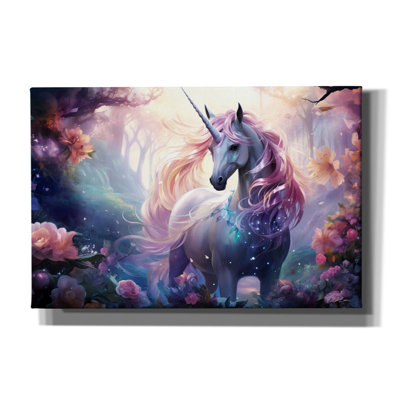 Art mural sur toile Epic Graffiti «Fantasy Unicorn 3» par Momart
