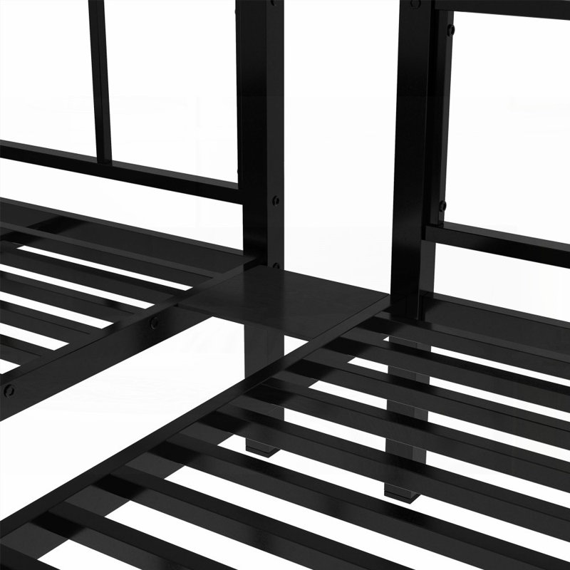 Lit superposé en métal (simple / simple / simple) - aucun sommier nécessaire Durable