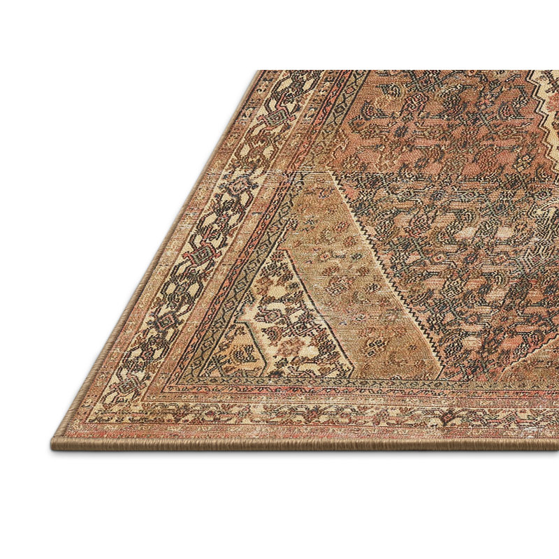 Tapis oriental brun / beige, Rectangle 6 pi x 9 pi