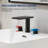 3-Hole Widespread Bathroom Faucet, 2-Handle Sink Faucet with Drain Assembly-127359490