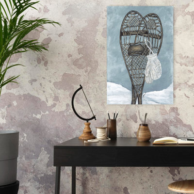 Snowshoe Study Abstract Contemporary Winter Landscape Art