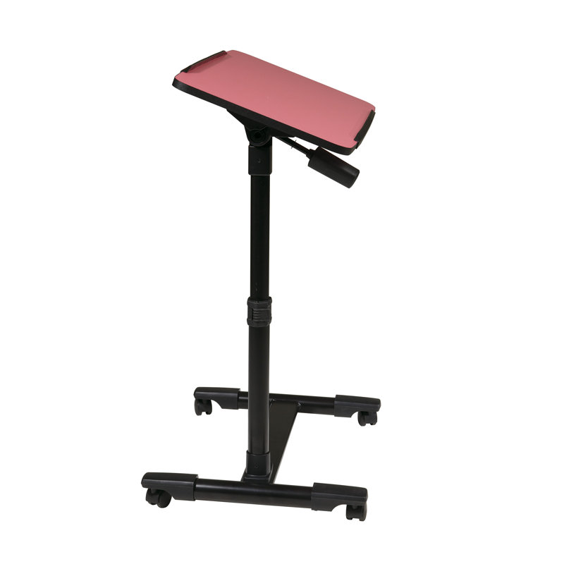 Chariot pour ordinateur portable réglable, Rose
