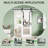 White Primed Glass Mirrored And Solid Wood With Installation Hardware Kit Barn Door(No Assembly Required)-112403643