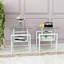 Table basse en verre, table basse, table de bout pour salon-212830202-212432418