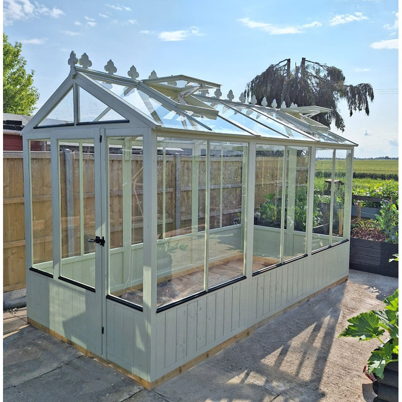 Holkham 12 ft x 6 ft Greenhouse, Pink