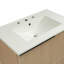 Meuble-lavabo de 30 po avec lavabo en céramique et tiroirs pleine extension, glissières de tiroir à fermeture en douceur, conception cannelée, -115898875