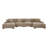 Corduroy U-Shaped Sectional Symmetrical-1552362770