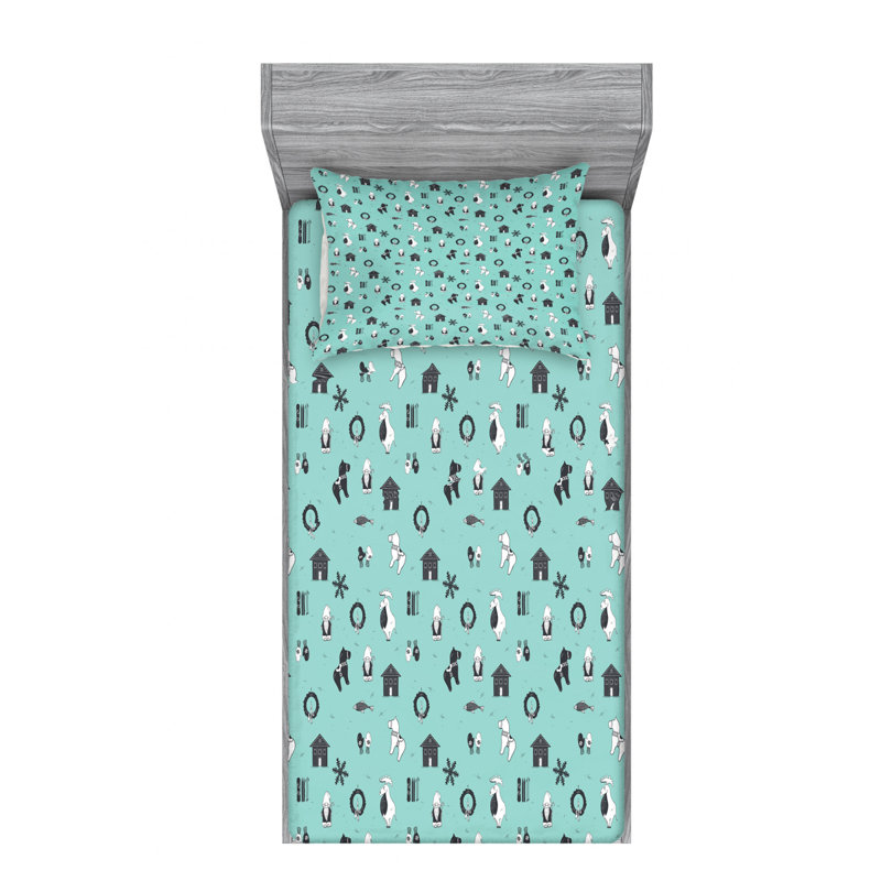 Gnome Microfiber Sheet Set, Twin XL Sheet Set with Fitted Sheet