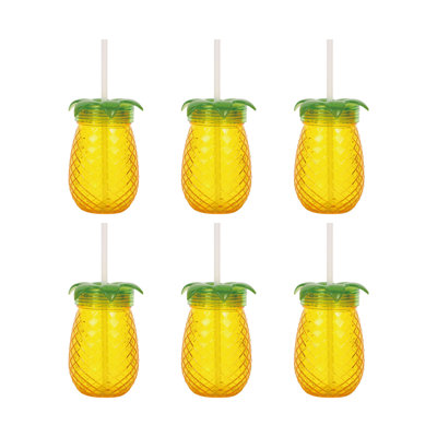 6-Piece Pineapple 18oz Tumbler