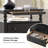 Jeremie Traditional 26"W 2-Drawer End Table with Charging Station and Pull-Out Shelf and Easy Assembly-1685725043