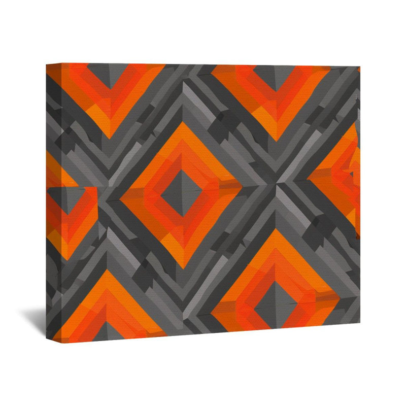 "Diamond Shapes" sur toile, H 20 po x l 30 po