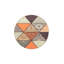 Tapis décoratif à motif géométrique triangulaire orange-1449636559