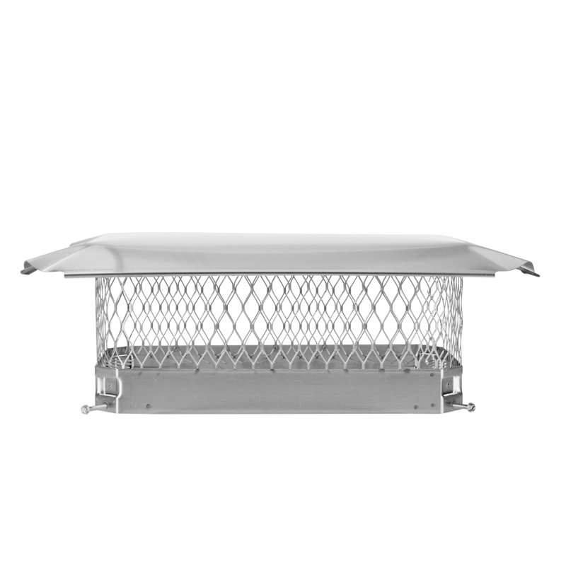Bouchon de cheminée coulissant en acier Gussie, 9 po x 18 po