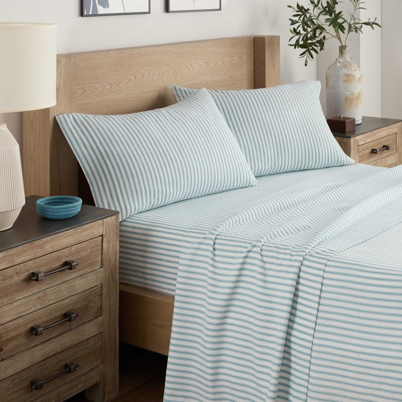 Martex Fresh & Collected Finn Sheet Set, Queen Sheet Set with 2 Pillowcases, Blue