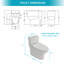 Toilette allongée une pièce à fixation au sol Créationstry GPF (siège inclus)