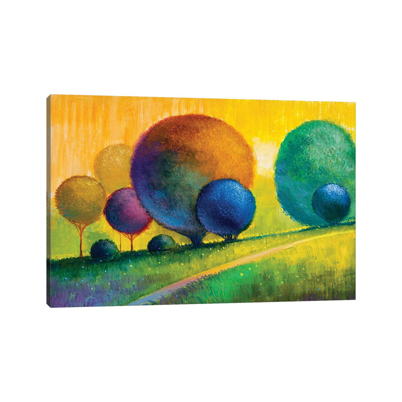 Toile métallique Steemplix - Arbres colorés V par sbelov