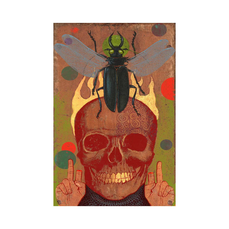 Skull by Anthony Freda - Wrapped Canvas Print, 20.32 cm H x 30.48 cm W