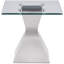 Chrome 2-piece Rectangular Coffee and End Table Set
